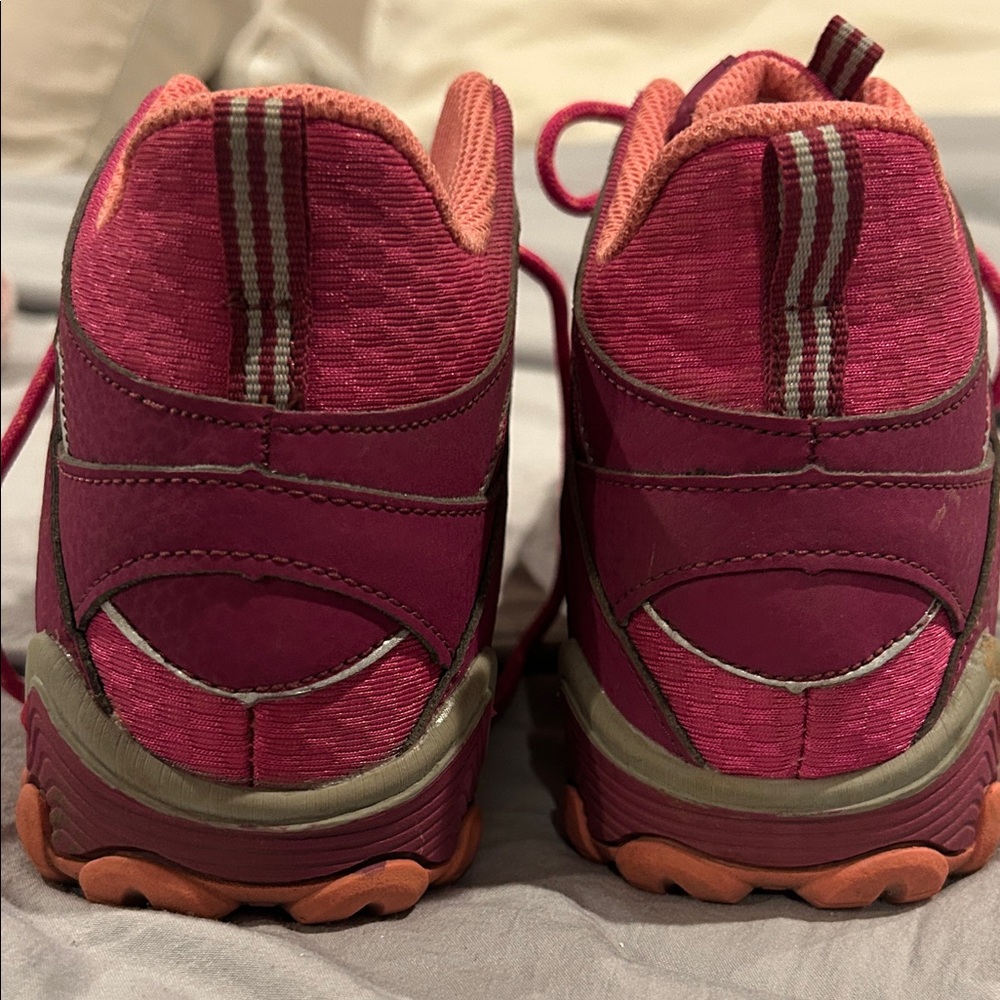 Merrell Girl’s Magenta and Coral Trail Booties - Picture 5 of 5